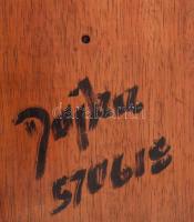 Dajka jelzéssel: Hegyvidéki táj. Olaj, fa. Kissé sérült. 32x12 cm