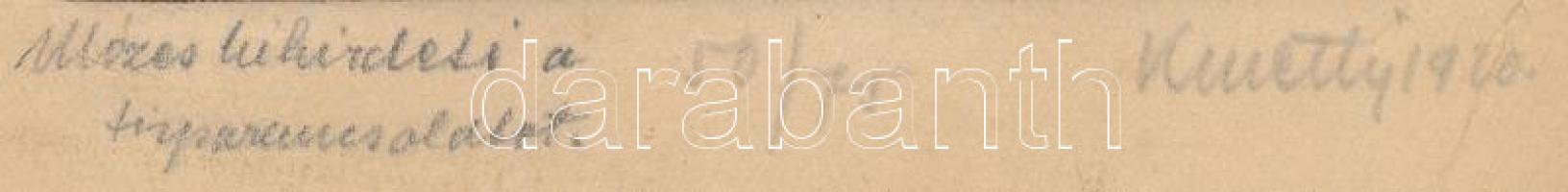 Kmetty János (1889 -1971): Mózes kihirdeti a tíz parancsolatot, 1920. Rézkarc, papír, jelzett, számo...