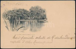 1898 Kairói képeslap "PORT-SAID" - "BUDAPEST"