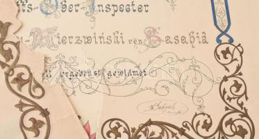 1885 basahidi Málnay-Mierzwinski Gyula az Első Dunagőzhajózási Társaság (DDSG) főfelügyelőjének névn...