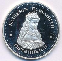 Ausztria 1995. Erzsébet császárné / Európai monarchiák jelzetlen Ag emlékérem (14,97g/34mm) T:PP ujjlenyomat Austria 1995. Kaiserin Elisabeth / Europaischen Monarchien unmarked Ag commemorative medallion (14,97g/34mm) C:PP fingerprints