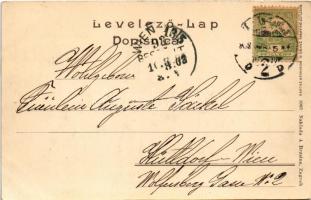 1903 Zagreb, Zágráb; Draskoviceva ulica / street view, horse-drawn tram (EK)