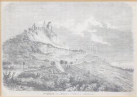 Szigliget. (A ,,Balaton vidéke" c. cikkhez). Lexikon-illusztráció, paszpartuban, modern üvegeze...