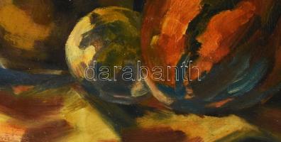 Jelzés nélkül. magyar festő, XX. sz. első fele: Önarckép tükörben. Olaj, vászon, javított. Provenien...