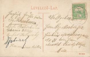 Turzófalva, Turzovka; látkép, templom. Weichherz Dávid kiadása / general view, church (ázott / wet d...