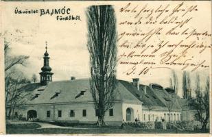 1901 Bajmócfürdő, Bojnické kúpele (Bajmóc, Bojnice); fürdő / spa, bath (fa)