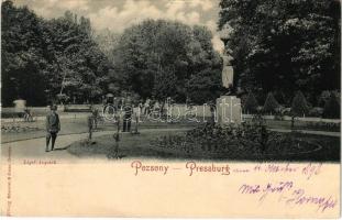 1898 (Vorläufer) Pozsony, Pressburg, Bratislava; Liget / Aupark / park (EK)