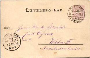 1898 (Vorläufer) Pozsony, Pressburg, Bratislava; Liget / Aupark / park (EK)