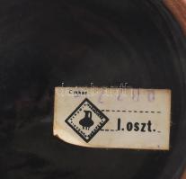 Iparművészeti Vállalat zöldmázas váza. Címkével jelzett, hibátlan, m: 20 cm