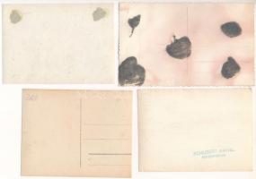 4 db RÉGI katona fotó és képeslap / 4 pre-1945 military photos and postcards