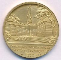 Franciaország 1937. "Nemzetközi Kiállítás - Művészet és Technológia - Párizs / Ötvös" aran...