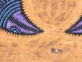 Feszt László, ifj. (1957-): "A kék lény". Giclée nyomat, papír, jelzett, számozott (3/20) ...