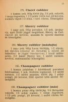 Schürger Rezső: A mixer. Coctail és báritalok kézikönyve. II. kiadás.Budapest, 1928. [Pax kiadó és n...