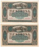 1920. 10K (2x) sorszámkövetők a 077 356.612 - a 077 356.613 T:AU sarokhajlás Adamo K14