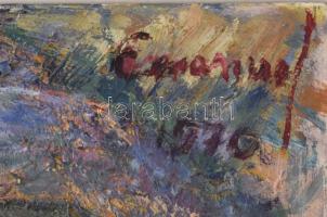 Emanuel Béla (1879-1976): Bibliai jelenet, 1970. Olaj, farost, jelezve jobbra fent. Proveniencia: a ...