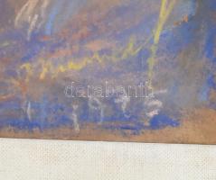 Emanuel Béla (1879-1976): II. Rákóczi Ferenc fejdelem arcképe, 1976. Pasztell, karton, jelezve jobbr...