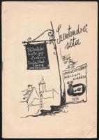 Pálinkás György: Szentendrei séta. Szánthó Imre rajzaival. Szentendre, 1956, Ferenczy Károly Múzeum. Kiadói tűzött papírkötés, a borítón kis sérüléssel, kisebb lapszéli foltokkal. Megjelent 1500 példányban.