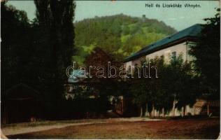1914 Vihnye, Vihnyefürdő, Kúpele Vyhne; Hell és Licskóház nyaralók. Joerges 1910. / villa hotels (EK)