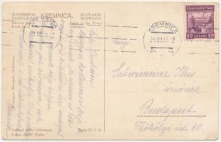 1933 Körmöcbánya, Kremnitz, Kremnica; Mestská brána / Városi kapu, F. Tandlich üzlete / gate, shop (...