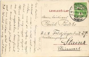 1915 Besztercebánya, Banská Bystrica; M. k. kereskedelmi iskola / trade school