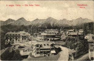 1912 Tátrafüred, Schmecks, Smokovec (Magas-Tátra, Vysoké Tatry); Kertész Tódor üzlete, kávéház / shop, cafe (fl)