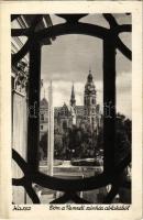 1939 Kassa, Kosice; Dóm a Nemzeti színház ablakából / cathedral from the theatre window