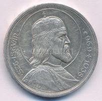 1938. 5P Ag "Szent István" T:AU,XF ph., patina  Adamo P8.1