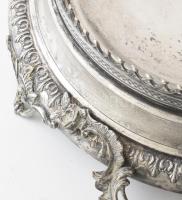 Szecessziós kínáló, jelzett, kissé billeg, 35x10 cm