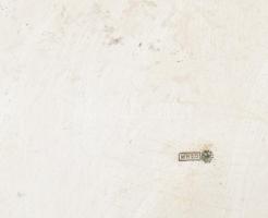 Szecessziós kínáló, jelzett, kissé billeg, 35x10 cm