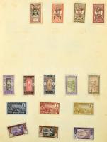 Hagyaték régi Schaubek albumban, romos állatban, benne néhány száz bélyeggel az egész világból