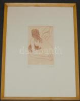 Frederic Lefort szignált, sorszámozott erotikus rézkarc 7/50