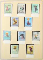 1964-1971 Gyűjteménymaradvány lapokon, filázva