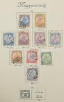 Magyar gyűjtemény 1920-1944 Turul albumlapokon, Schaubek rugós borítóban, 1935-től sok blokkal, teljes sorokkal
