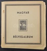 Használt, üres előnyomott magyar albumlapok 1945-1965