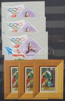 Sorok és blokkok több példányban összefüggésekkel a 60-as évek második feléből 10 vastag fekete lapos A/4 berakóban + 8 lapos berakóban