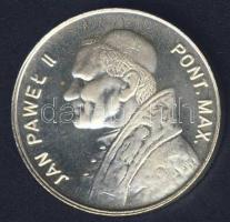Lengyelország DN "600 éves a Jasna Góra-i pálos kolostor Częstochowában - II. János Pál pápa" ezüstözött ffém emlékérem T:BU