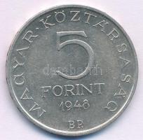 1948. 5Ft Ag "Petőfi" T:AU,XF 
Adamo EM1