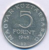 1948. 5Ft Ag "Petőfi" T:AU,XF 
Adamo EM1