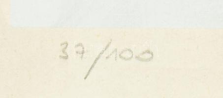 Barcsay Jenő (1900-1988): Női aktok. Szitanyomat, papír, jelzett, számozott (37/100). Paszpartuban, ...