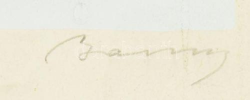 Barcsay Jenő (1900-1988): Női aktok. Szitanyomat, papír, jelzett, számozott (37/100). Paszpartuban, ...