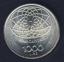 Olaszország 1970. 1000L Ag "Róma 100 éve főváros" T:2+