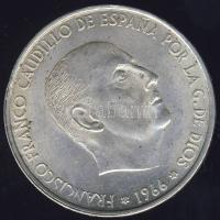 Spanyolország 1966. 100P Ag "Caudillo" T:2