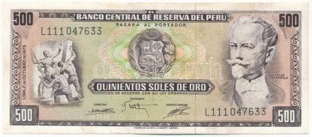 Peru 1975. 500S T:F Peru 1975. 500 Soles de Oro C:F