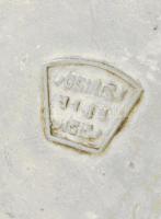 Osiris szecessziós ón kosár kínáló, jelzett, kis kopással, 29x19x18 cm, minimális deformálódással