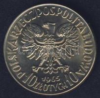 Lengyelország 1965. 10Zl próba! "700 éves Varsó - Hableány karddal és pajzzsal" T:BU