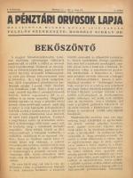 1940-1943? A Pénztári Orvosok Lapja nevű havilap, az Országos Orvosi Nyugdíj- és Segélyező Intézet h...