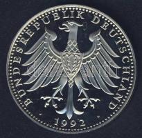 Németország 1992. "Konrad Adenauer halálának 25. évfordulója" ffém emlékérem T:PP