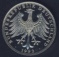 Németország 1992. "Konrad Adenauer halálának 25. évfordulója" ffém emlékérem T:PP