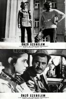 cca 1973 ,,Önző szerelem" című jugoszláv film jelenetei és szereplői, 4 db vintage produkciós f...