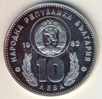 Bulgária 1982. 10L Ag "Labdarúgó VB" T:PP